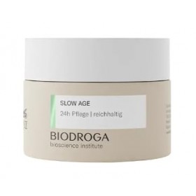 Biodroga Bioscience Institute Slow Age Soin Riche 24h 50 ml – Anti-âge Humidité Réduit les rides et ridules, donne de lénerg