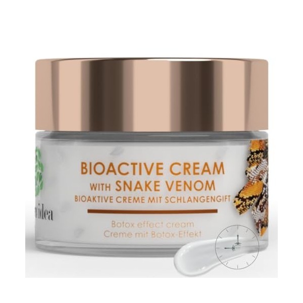 Green idea - Crème Anti-Rides au Venin de Serpent - Effet Lifting - Traitement Anti-Âge - Favorise le Raffermissement de la P