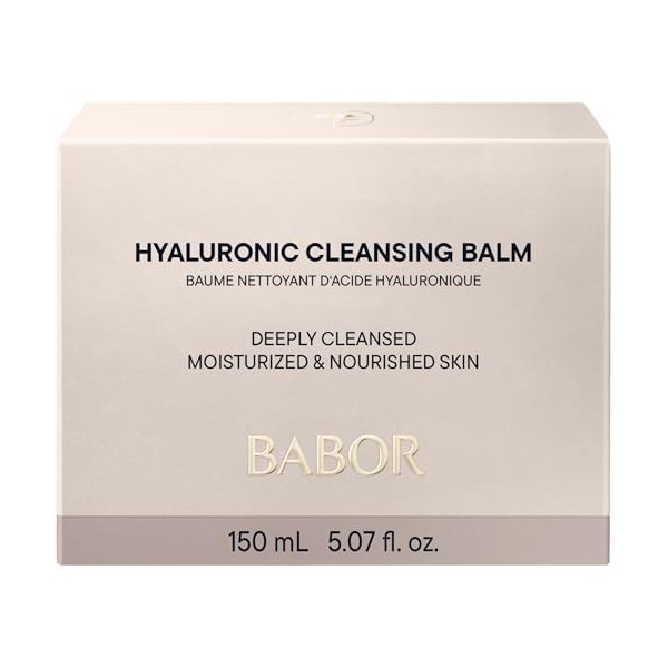 BABOR Baume nettoyant à lacide hyaluronique pour le visage pour un nettoyage en douceur, à lacide hyaluronique, 1 x 150 ml