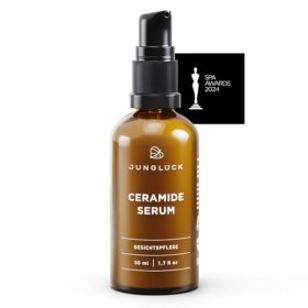 JUNGLÜCK Sérum en céramique végétalien - Sérum crémeux pour le visage - Nourrit la peau sèche et irritée et réduit les rougeu