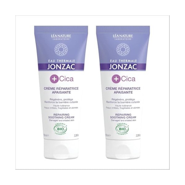 Eau Thermale Jonzac | Crème Réparatrice Apaisante | +CICA | Régénère – Protège | Haute Tolérance | Renforce la Barrière Cutan