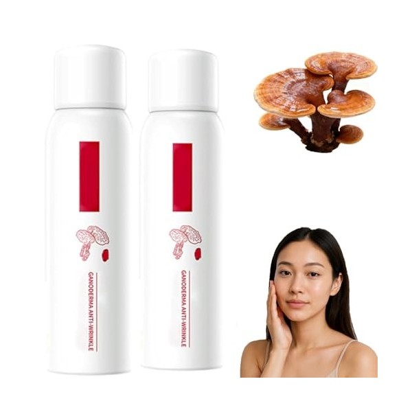 Lingzhi - Eau rajeunissante anti-rides, Ganoderma - Sérum rajeunissant, hydratant et eau - Convient à tous les types de peau ...