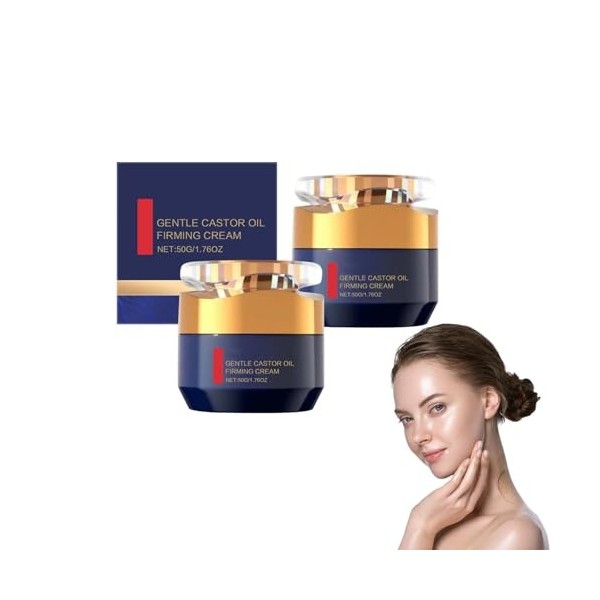 Crème pour le visage raffermissante au collagène polypeptidique pour hommes et femmes - soin hydratant de lapparence des rid ...