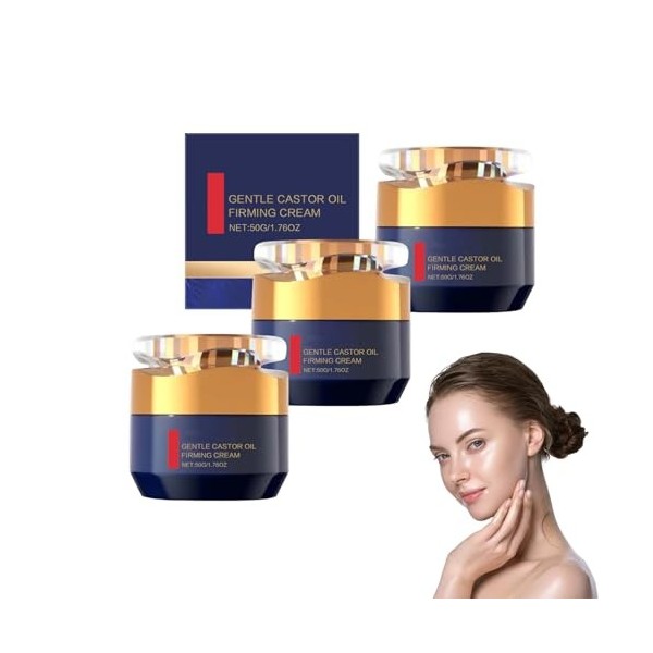 Crème pour le visage raffermissante au collagène polypeptidique pour hommes et femmes - soin hydratant de lapparence des rid ...