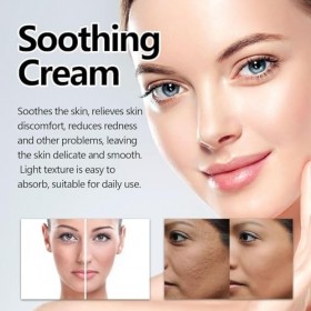 Crème apaisante naturelle, crème visage pour femme, hydratant réparateur peaux sèches et rougeurs, 118 ml Crème Jour et Nuit