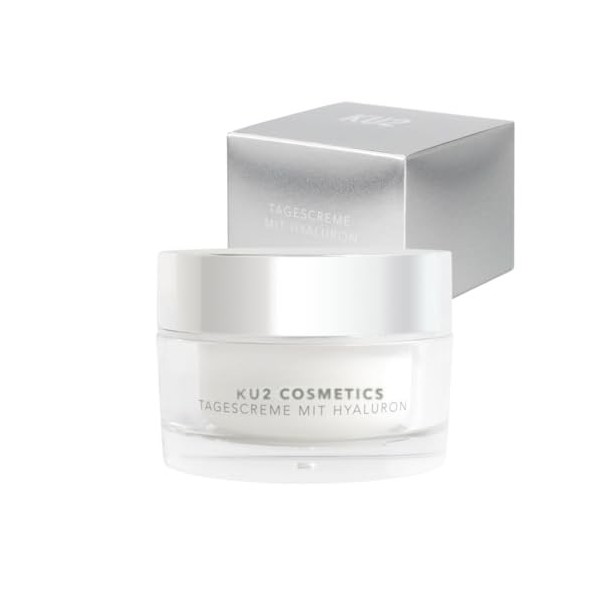 KU2 Cosmetics Crème de jour pour le visage | Crème hydratante pour le visage à lacide hyaluronique et à ledelweiss | Crème 