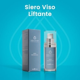 Aquavis® Sérum liftant anti-rides pour le visage à base dAquavis, de cyclodextrine, de peptides, de vitamines C/E, dhuile d