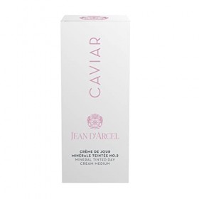 JEAN DARCEL - CAVIAR crème de jour minérale teintée no.2 - Crème de jour anti-âge délicatement teintée - Compense les irrégu