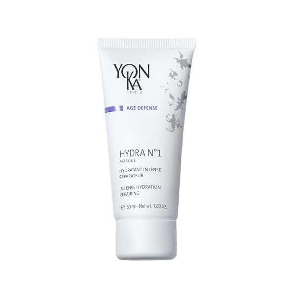 Hydra N°1 Masque Yonka 50ml - Hydratation Intense - Réparateur, Régénérant et Anti-Rides - Texture Gel-Crème - Jojoba et Aloe...