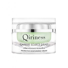 Qiriness - Crème Hydratante Acide Hyaluronique - Aloe Vera Niacinamide B3 - Caresse Source dEau - Salicorne & Graines de Mor ...