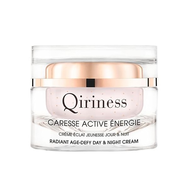Qiriness - Crème Hydratante Acide Hyaluronique - Aloe Vera Niacinamide B3 - Caresse Source dEau - Salicorne & Graines de Mor ...