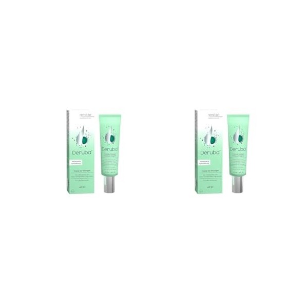 DERUBA Crème Spéciale Anti-rougeurs - 30ml Couperose - SPF50 Lot de 2 Crème Jour et Nuit