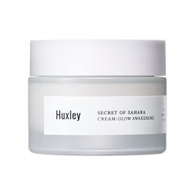 Huxley Crème pour le visage Glow Awakening Cream - 50 ml - Effet brillant - Avec huile de pépins de figue de Barbarie et acid