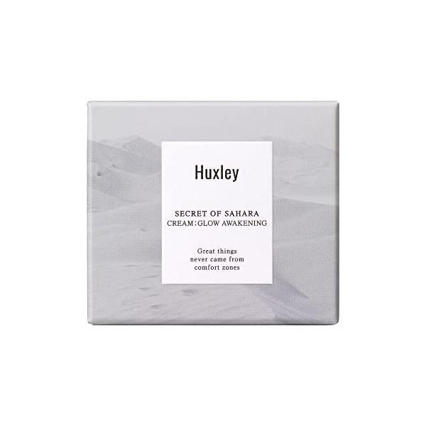 Huxley Crème pour le visage Glow Awakening Cream - 50 ml - Effet brillant - Avec huile de pépins de figue de Barbarie et acid