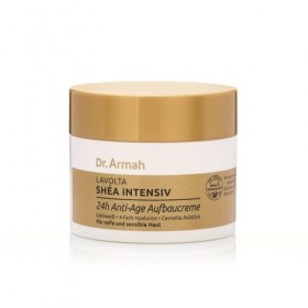 Dr. Armah - Lavolta Shéa Intensive - Crème anti-âge 24h - Soin riche et sans parfum avec beurre de karité, Centella Asiatica,