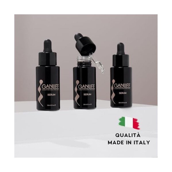 GANLIFE Serum, Siero Olio Viso Con Antiossidanti, Olio di Copaiba, Zanthalene, Vit. C e Vit. E, Rivitalizzante, Illuminante, 