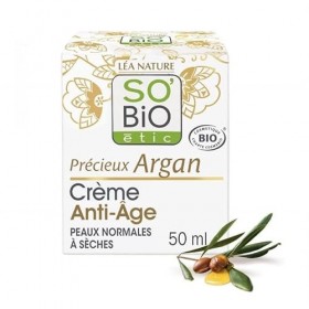 SOBIO ÉTIC - Creme Anti Âge Argan Bio 50Ml - Lot De 2 - Vendu Par Lot