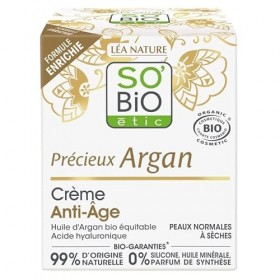 SOBIO ÉTIC - Creme Anti Âge Argan Bio 50Ml - Lot De 2 - Vendu Par Lot
