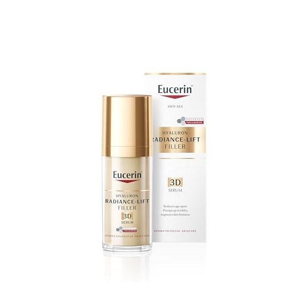Eucerin Hyaluron Filler + Elasticity Sérum anti-âge 3D, pour rides profondes avec réduction des taches de vieillesse, cliniqu