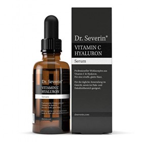 Dr. Severin Sérum de vitamine C + Acide hyaluronique - éliminer les rides + cicatrices dacné + imperfections + signes du vie