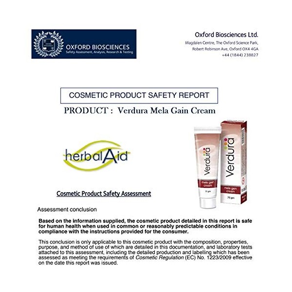 Herbal Aid Mela Gain Lot de 3 crèmes pour Vitiligo et Hypo-pigmentation - Crème pour soins de la peau - 75 g Crème Jour et Nuit