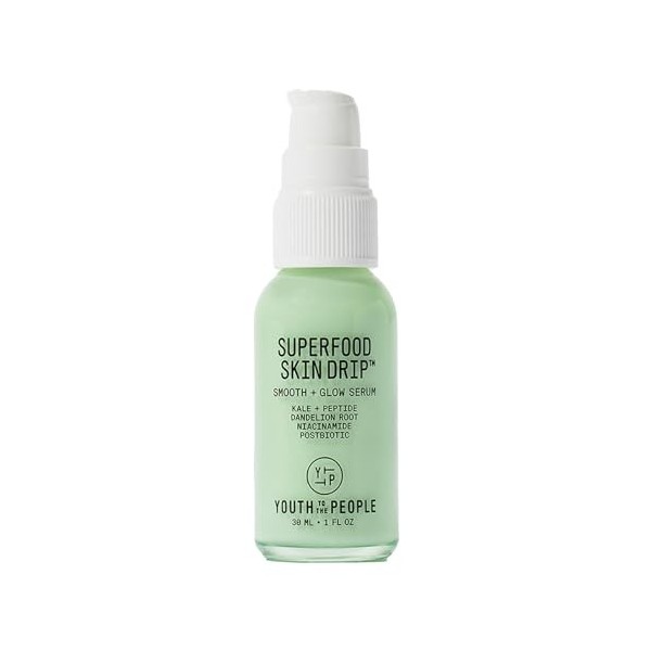 Youth To The People Superfood Skin Drip Glow Serum, Sérum Visage Hydratant, Enrichi en Niacinamide, Renforce la Barrière Cuta