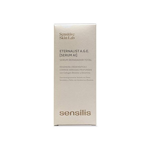 Sensilis - Eternaliste A.G.E. Réparation, sérum anti-didant et antioxydant avec des facteurs de vitamine E et de croissance, 