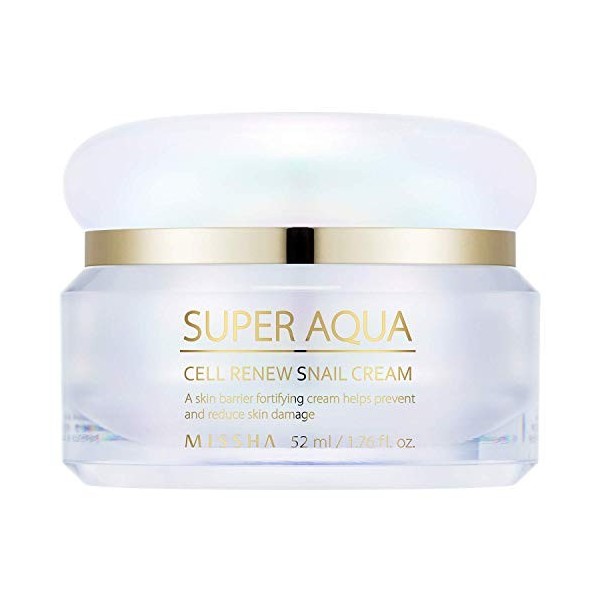 Missha super aqua cell renouveler la crème descargot / 47ml.