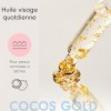HelloBody Cocos Gold Huile de Visage Quotidienne – Élixir 24 Carats pour une Peau Radieuse – Hydratant, Réduction des Rides &