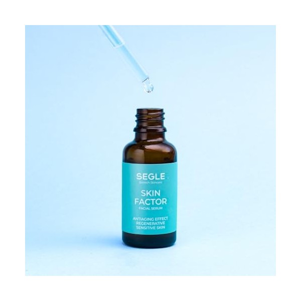 Segle Clinical | Sérum Skin Factor | Après soleil visage | Régénère votre peau après une surexposition au soleil | Acide hyal