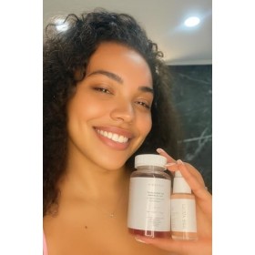 Gummies beauté + Sérum visage - Duo glow Kaöra skin I Acide hyaluronique,Collagène & Biotine I Botox 30ml + Gummies Peau, Che