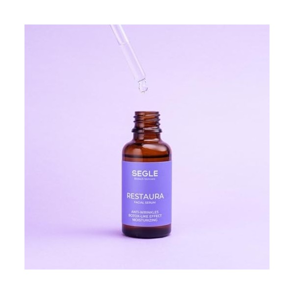 Segle Clinical | Sérum Restaura | Hydratant | Antirides | À laloe vera et à lacide hyaluronique | Réduit les lignes dexpre