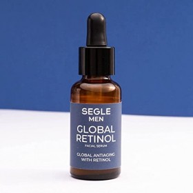 Segle Clinical | Sérum visage Global Retinol pour hommes | Anti-rides au rétinol pur et au rétinol marin | Lisse les rides et