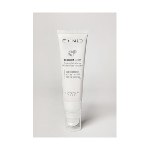 MEDICHY MODEL - Skin10 - Whitederm Cream - Crème éclaircissante et dépigmentante - Formule hydratante pour un teint uniforme 