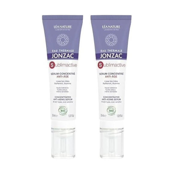 Eau Thermale Jonzac | Sérum Concentré Anti-âge - Sublimactive | Lisse les rides et ridules | Raffermit, Illumine & Repulpe | 