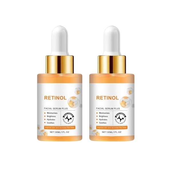Sérum visage au rétinol, sérum visage anti-âge au rétinol, sérum visage anti-rides au rétinol, sérum au rétinol pour la peau ...