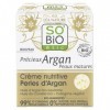 SOBIO - Crème Nutritive Perles DArgan pour Peaux Matures - Hydratation Intense et Rajeunissement Cutané - 50ml - LUnité