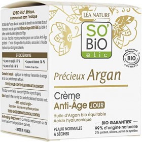 SO BIO - Crème Anti Âge Argan Bio 50Ml - Lot De 2 
