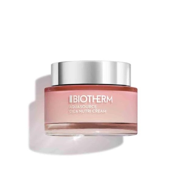 Biotherm, Aquasource Cica Nutri Cream, Crème Hydratante 48H pour Peau Sèche et Sensible, Rend la Peau Apaisée, Douce, Lumineu...