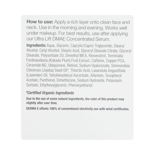 DERMA E - Firming DMAE Moisturizer - 2 fl. oz. 60 ml 
