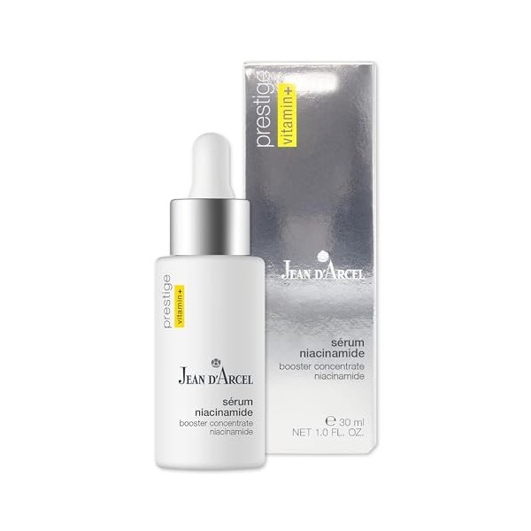 JEAN DARCEL PRESTIGE Sérum Niacinamide - Sérum éclaircissant contre lhyperpigmentation - Avec Fugogel Plus - Booster Concen