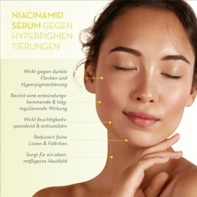 JEAN DARCEL PRESTIGE Sérum Niacinamide - Sérum éclaircissant contre lhyperpigmentation - Avec Fugogel Plus - Booster Concen