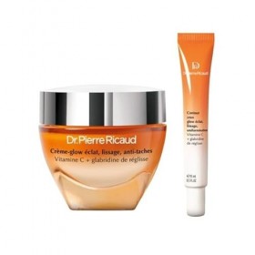 Dr Pierre Ricaud – Duo Glow Eclat | Crème Glow-Éclat à la Vitamine C 40 ml + Contour des Yeux à la Vitamine C 15ml ml