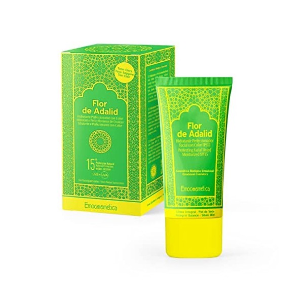 Hydratant Perfecteur Visage avec Couleur SPF15 - Flor de Adalid 50ML
