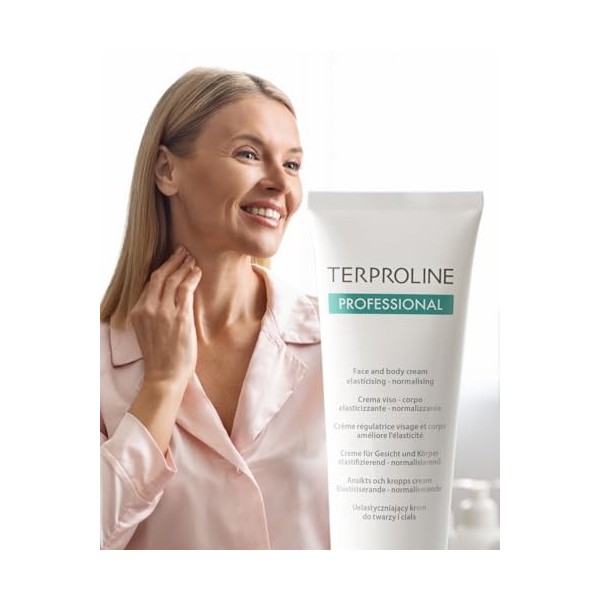 Synchroline - Terproline Professional Crème Visage et Corps 100 Ml Élastifiante et Nourrissante Post Traitements Esthétiques 
