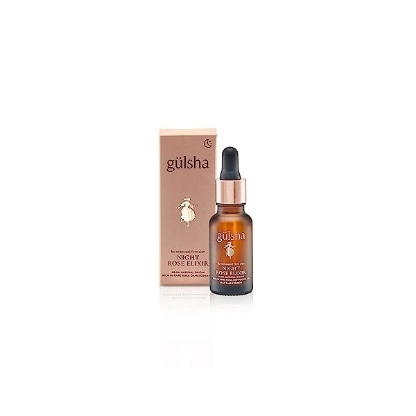 Gülsha Unique Rose Potion Huile pour le visage 20 ml Anti-âge Sans paraben ni alcool Convient à tous les types de peau