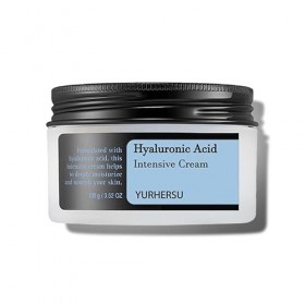Crème visage à lacide hyaluronique - Soin hydratant avec vitamine C, E & B3 - Crème anti-âge apaisante pour peaux sèches et 