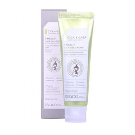 Ovaco - Gel-crème Timeslip Cica 70 ml | Centella & Peptides | Hydratant Apaisant Anti-Rougeurs | Soin Réparateur Barrière Cut