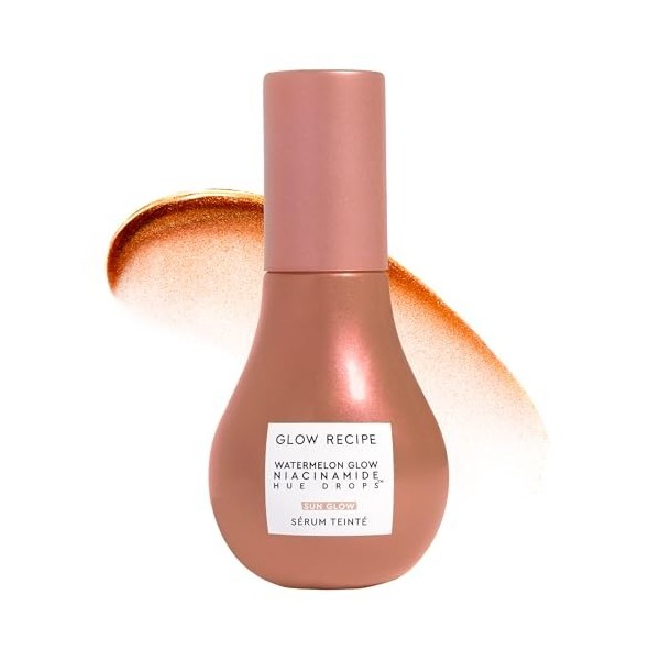 Glow Recipe Watermelon Glow Niacinamide Hue Drops Sun Glow Sérum Crème Jour et Nuit
