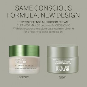 DOCTOR BABOR Microbiomic Stress Defense Mushroom Crème pour le visage 50 ml – Crème hydratante végétalienne et antioxydante
